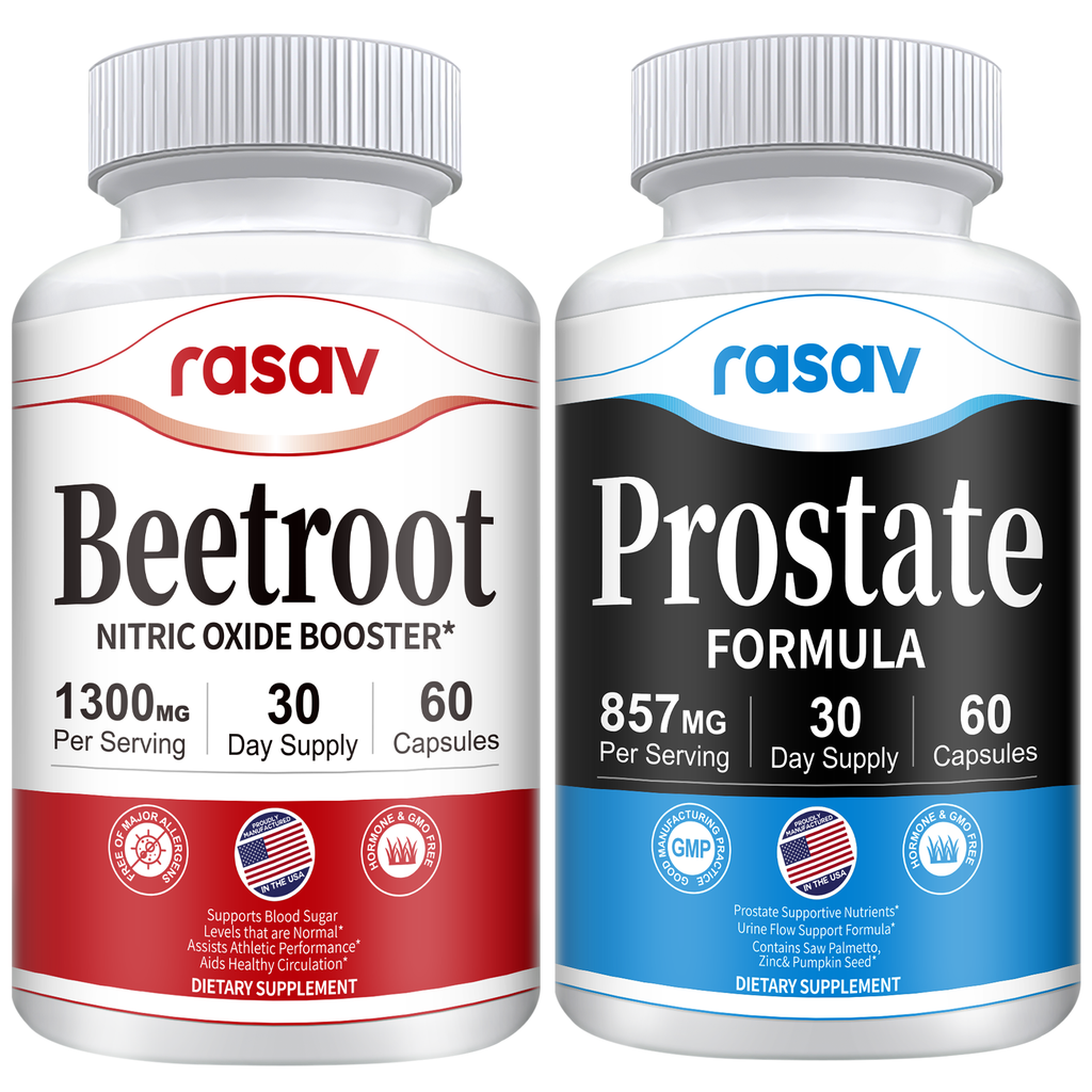 Prostate Supplement & Beet Root nitric oxide Booster Kit for Men