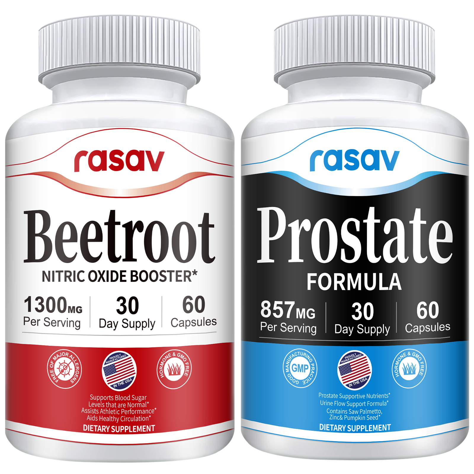 Prostate Supplement & Beet Root nitric oxide Booster Kit for Men