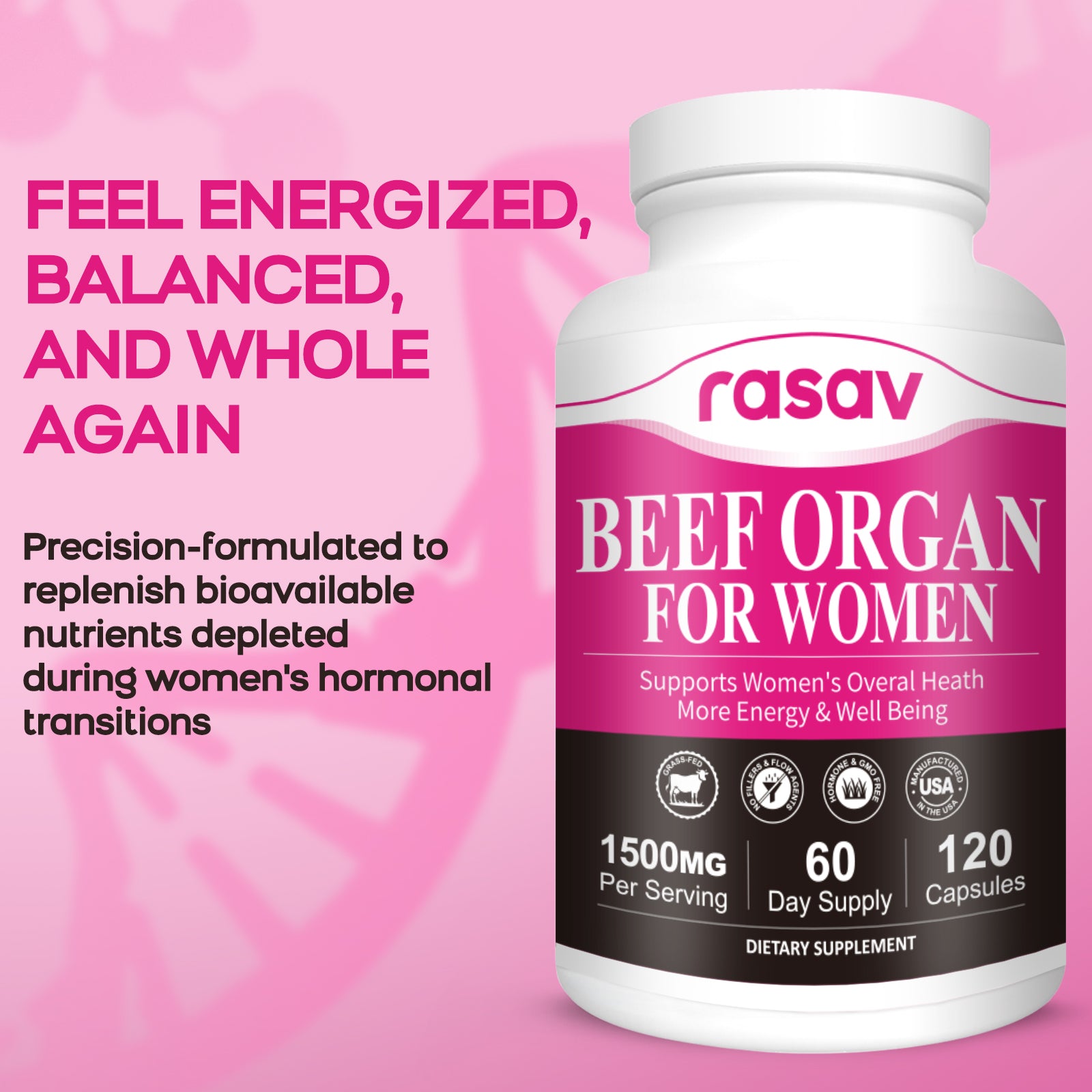 Grass-Fed Beef Organ Supplement For Women